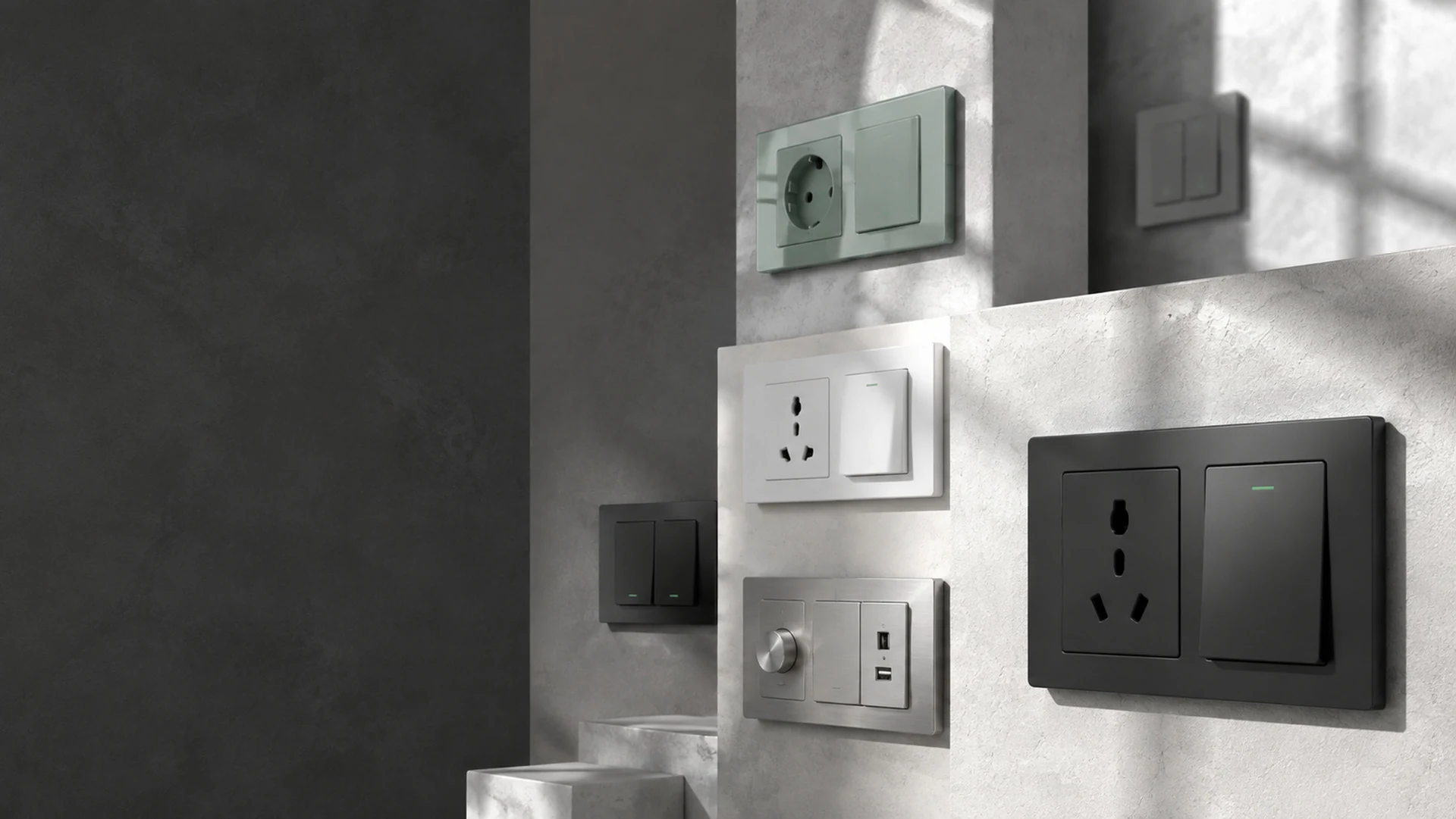 IGOTO wall switch and socket manufacturing display