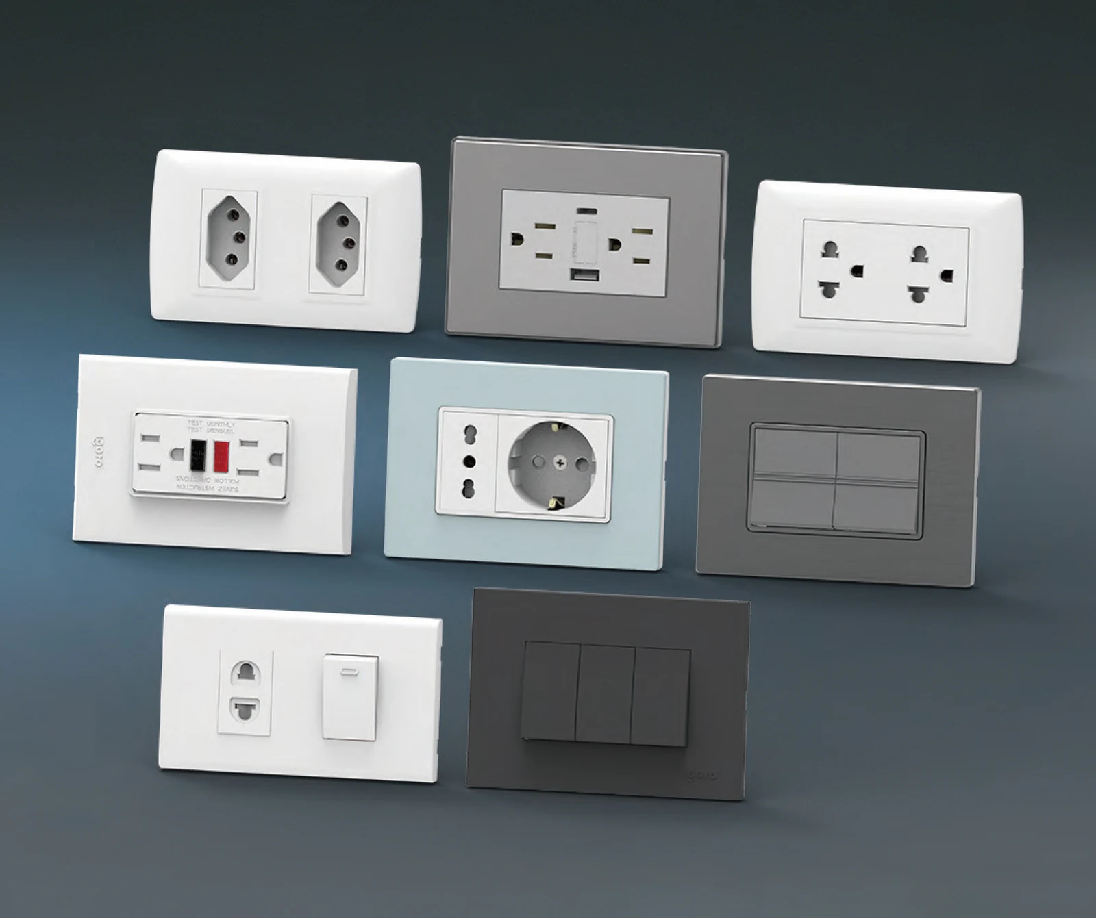 Middle East standard wall switch and socket
