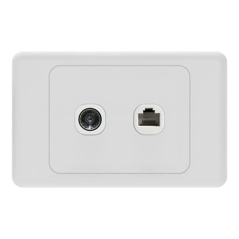 AS322 – TV Socket With Tel Socket