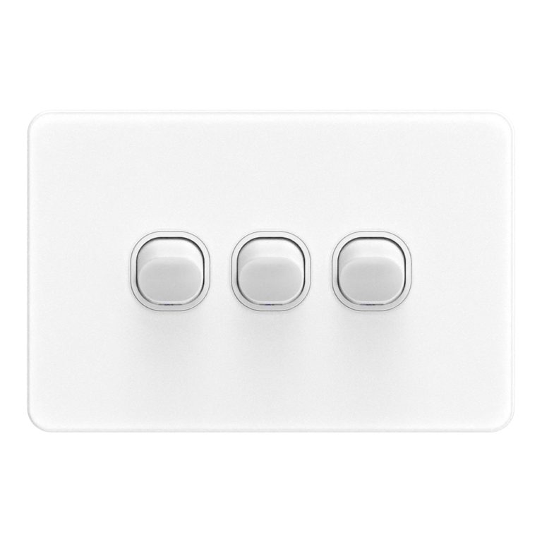 FS306 3 Gang Wall Switch for Open-Plan Lighting