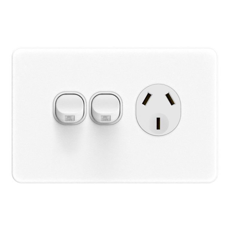 FS314 – 10A Horizontal Single Power Point With Extra Switch