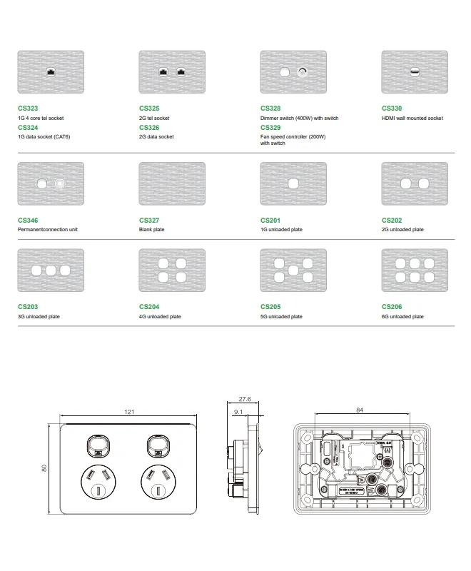 CS series OEM ODM Australian wall switches from China Supplier - IGOTO