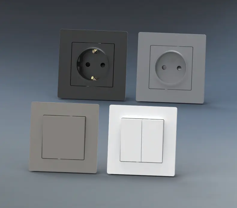 G3 pc panel european wall switch & socket - IGOTO
