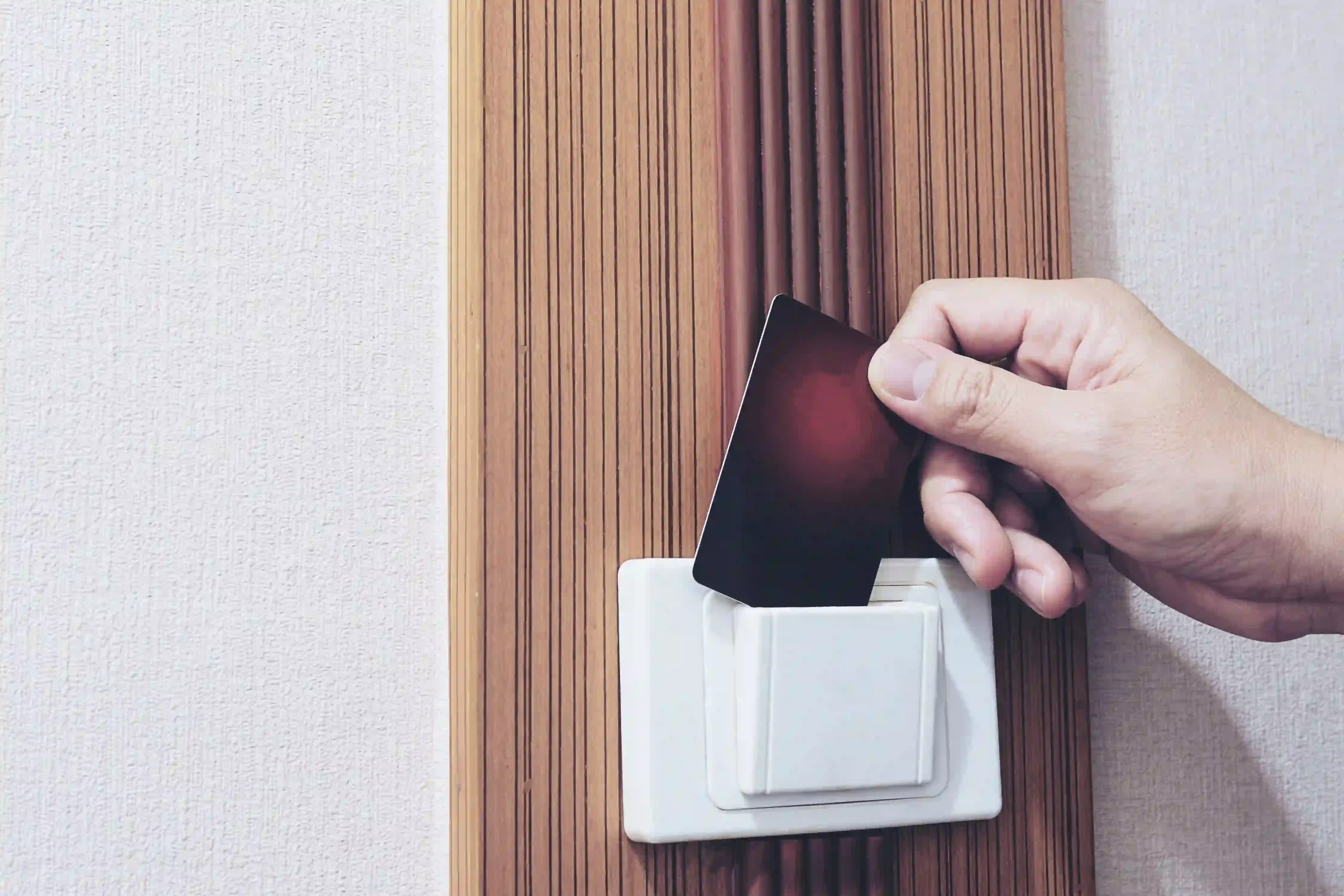 hotel key card switch energy saving