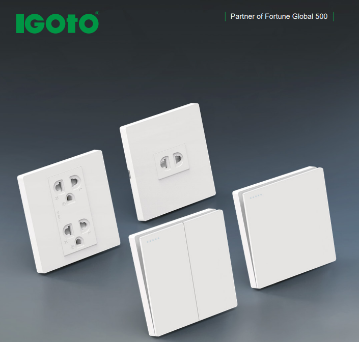 IGOTO A80 Series square panel switches and sockets
