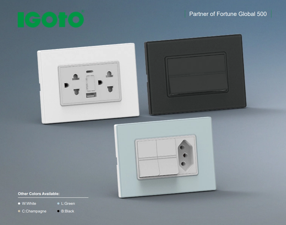 IGOTO VA Series acrylic panel switches and sockets