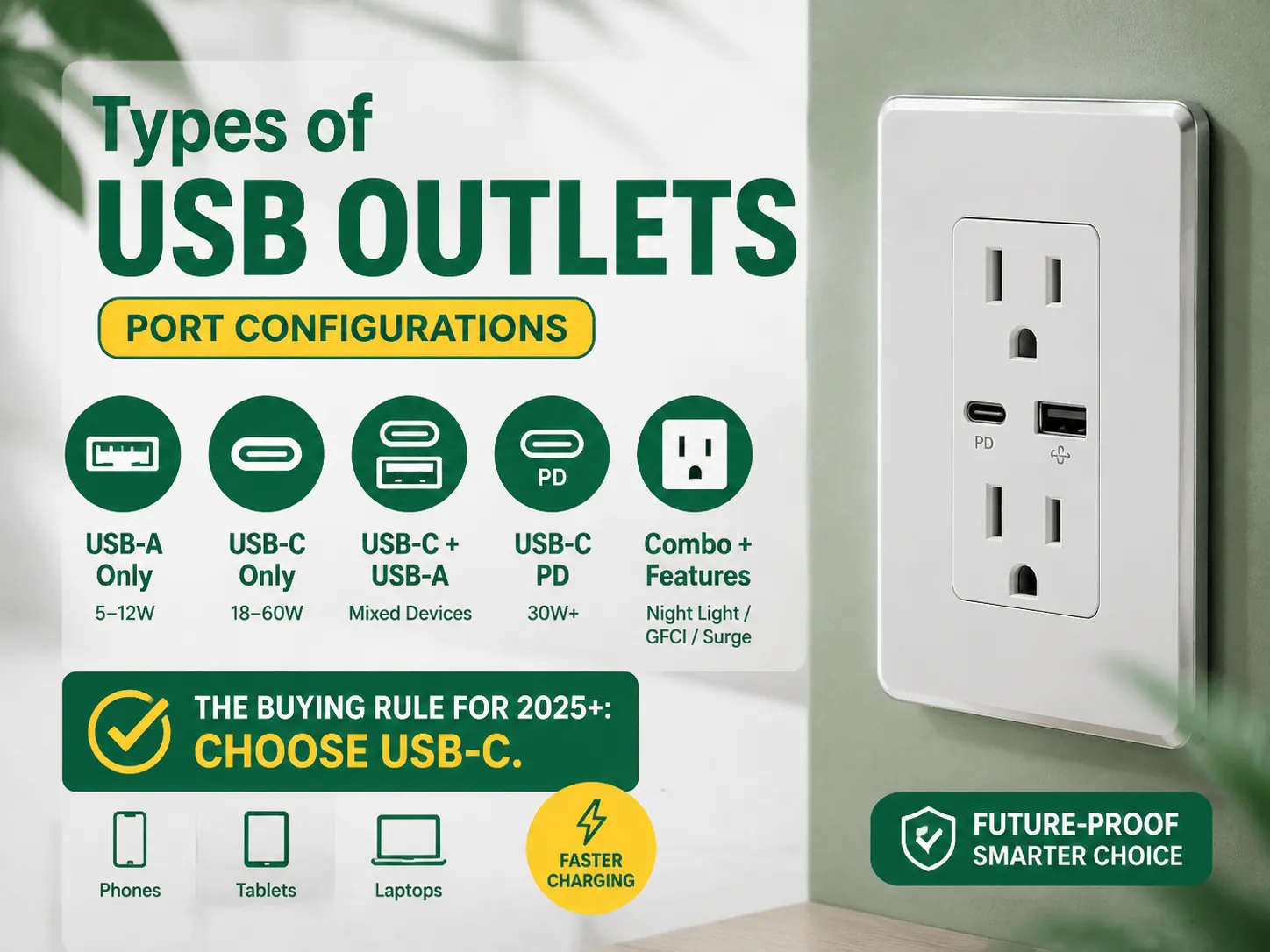 Vrste USB utičnica: Konfiguracije portova