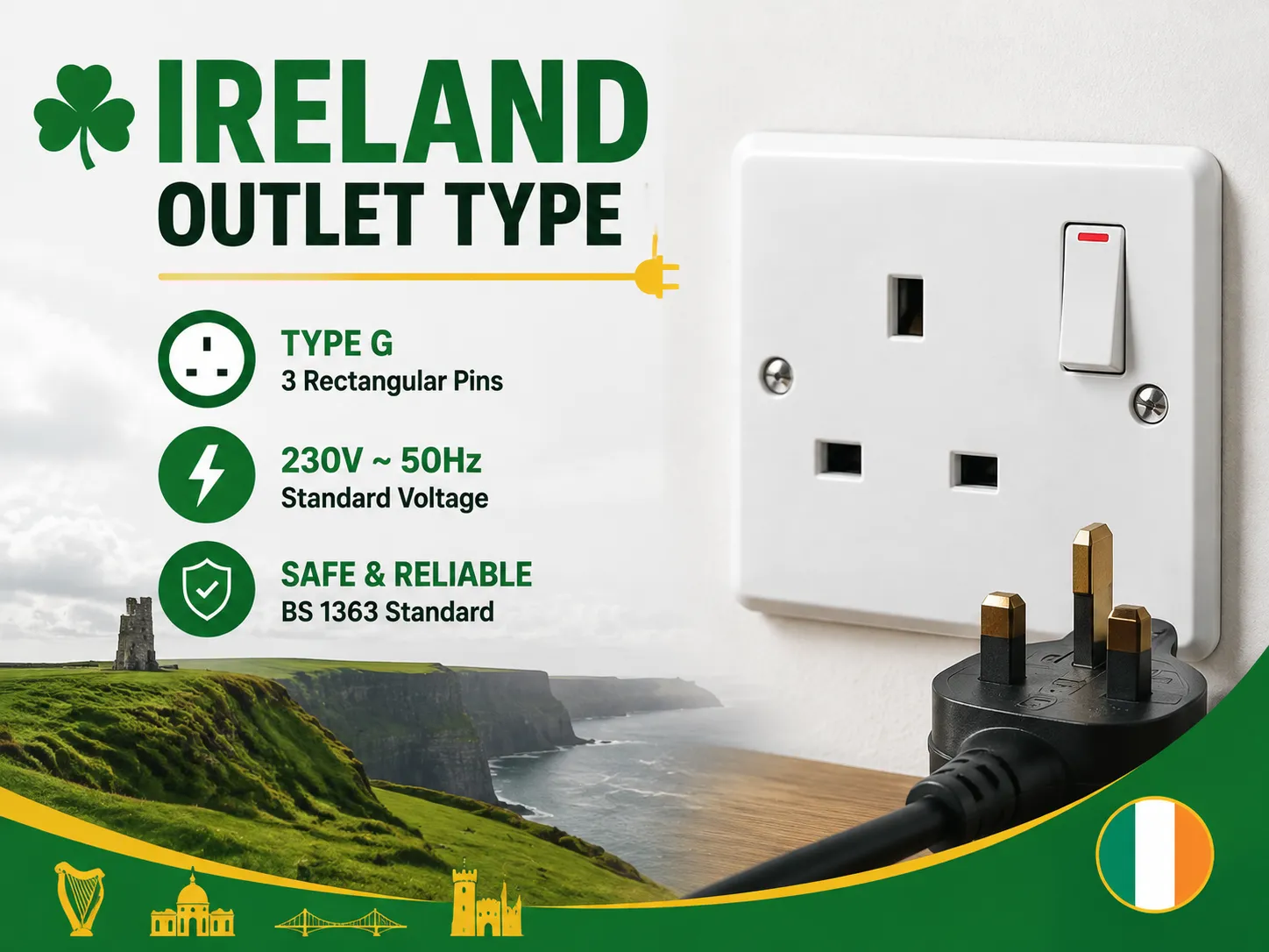 Ireland Outlet Type: Plugs, Voltage, and Adapter Guide