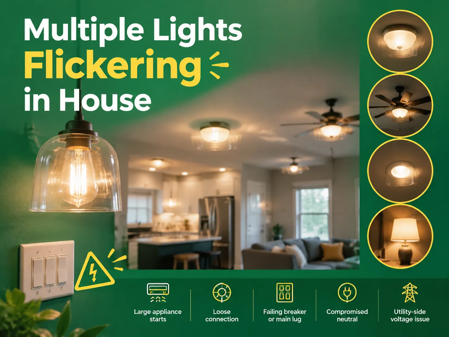 Multiple Lights Flickering in House