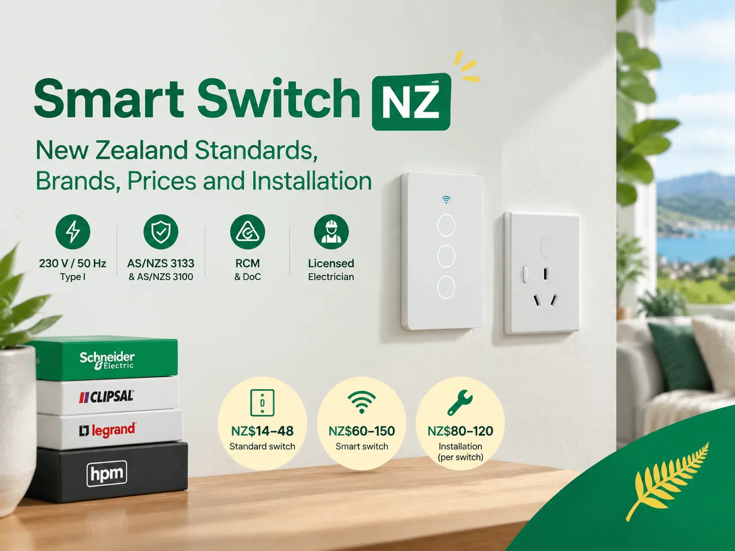 Smart Switch NZ: New Zealand Standards, Brands, Prices and Installation