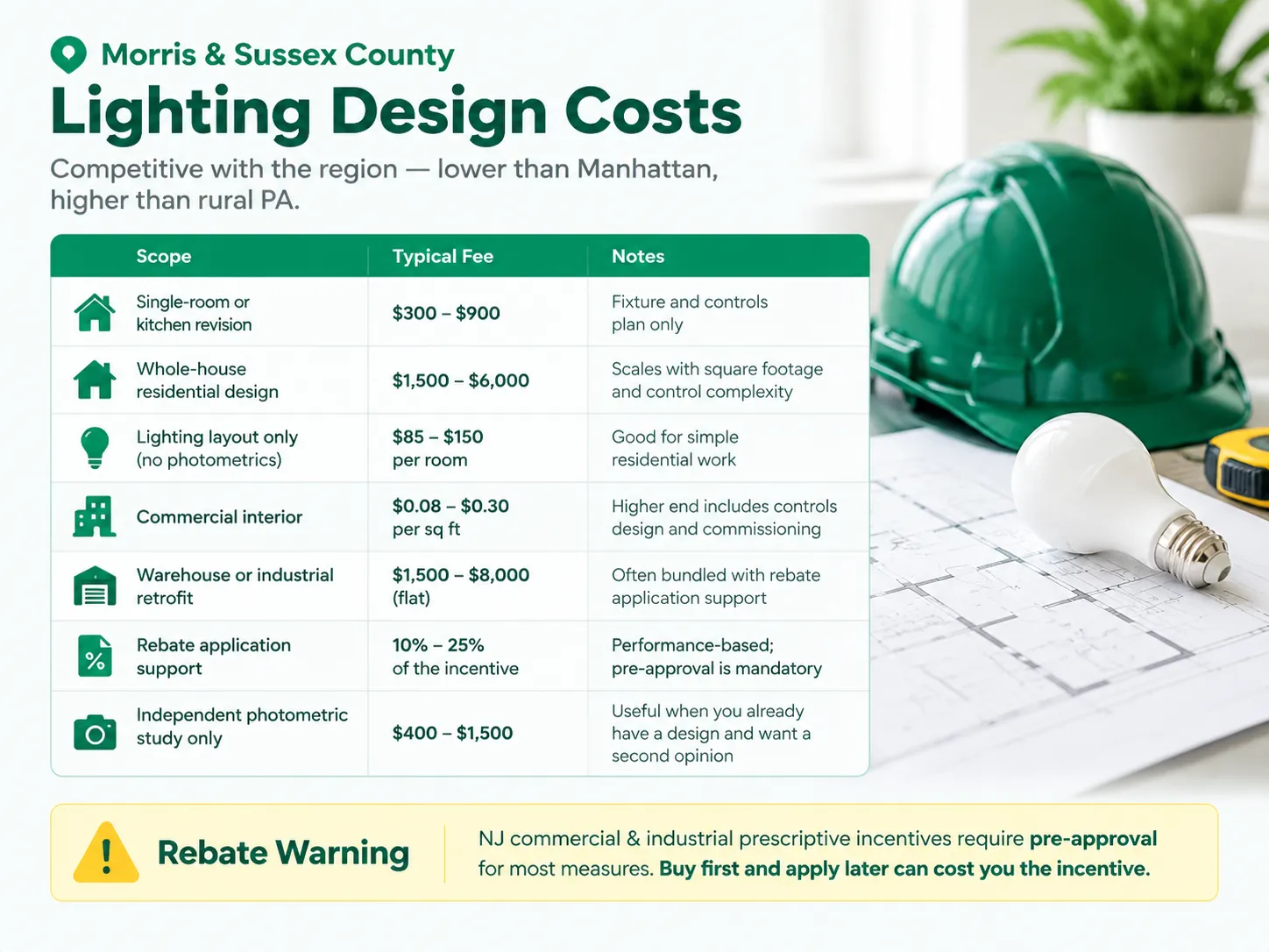 What it costs in Morris and Sussex County