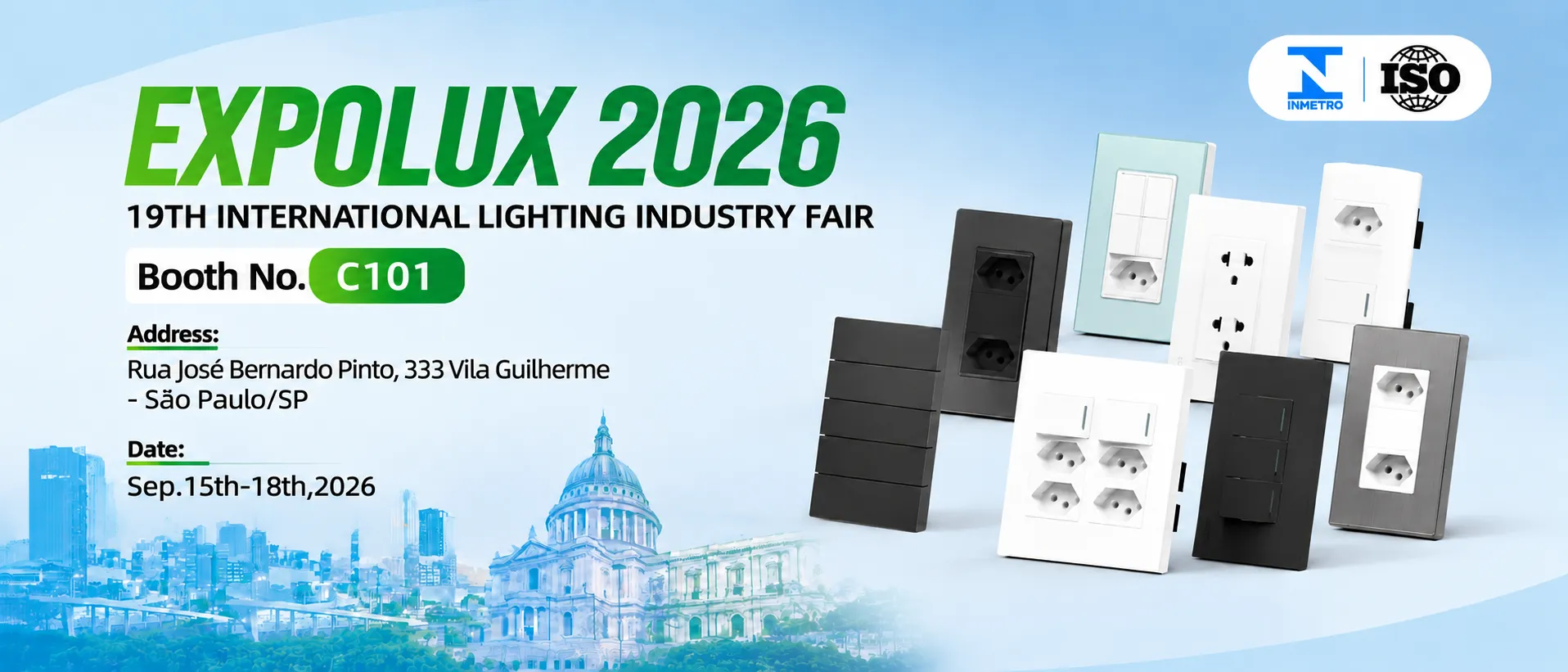 IGOTO at EXPOLUX 2026 — 19th International Lighting Industry Fair, Booth C101, São Paulo, 15-18 September 2026