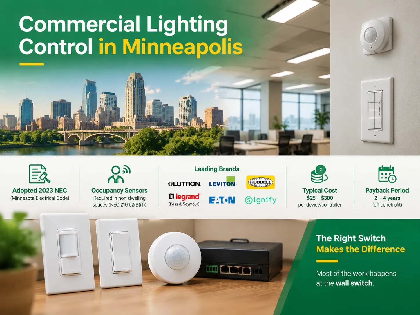 Commercial Lighting Control in Minneapolis